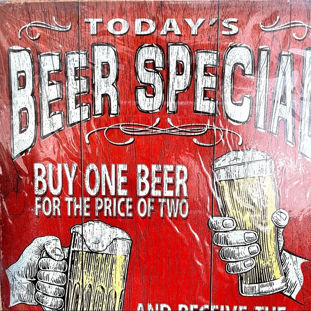 NEW Today’s Beer Special Metal Sign